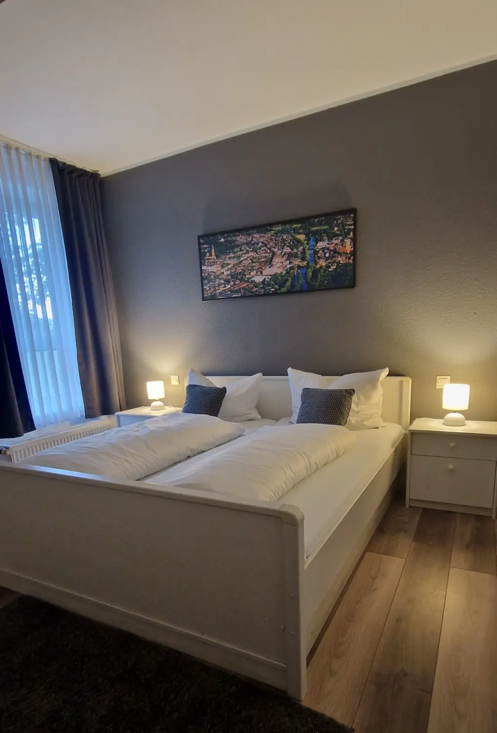 Schlafzimmer im Hotel Borchert